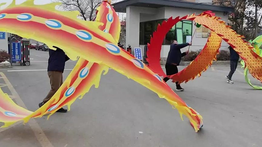 祝开业大吉，龙飞凤舞，生意兴隆！ #振动筛厂家 #舞龙 #龙年